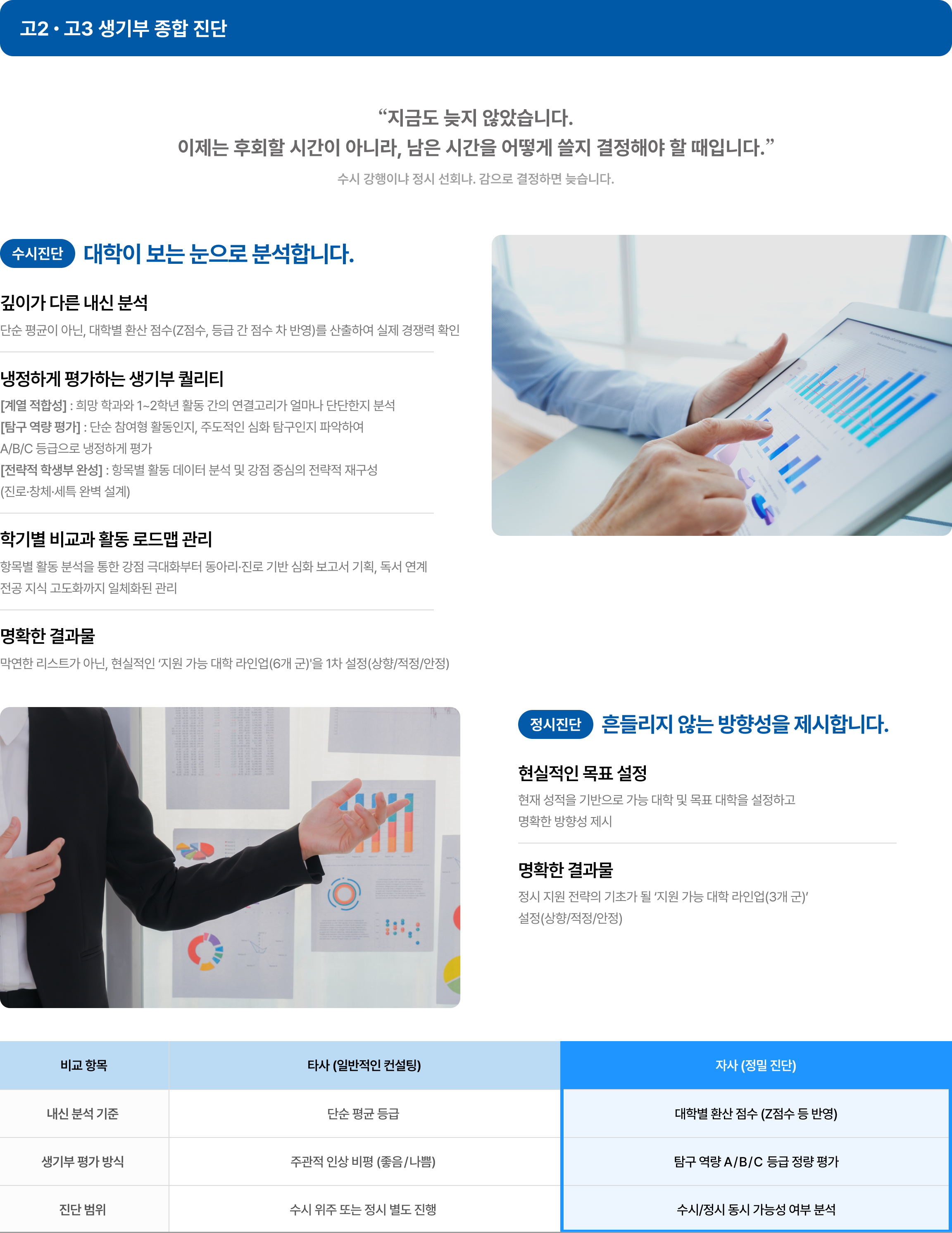 고2·고3 생기부 종합 진단